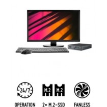 Shuttle Slim PC DS5000B - PC sans ventilateur de 1,3 litre au design industriel avec processeur ULV intégré