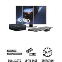 Shuttle Slim X6120B - Shuttle Slim 5-liter Mini Workstation with Expansion Capabilities - two PCIe slots