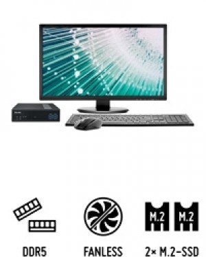 Shuttle Slim PC DL3000B - Fanless 1-litre PC suitable for 24/7 operation 