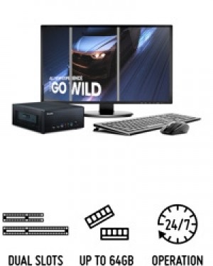 Shuttle Slim X6120B - Shuttle Slim 5-liter Mini Workstation with Expansion Capabilities - two PCIe slots